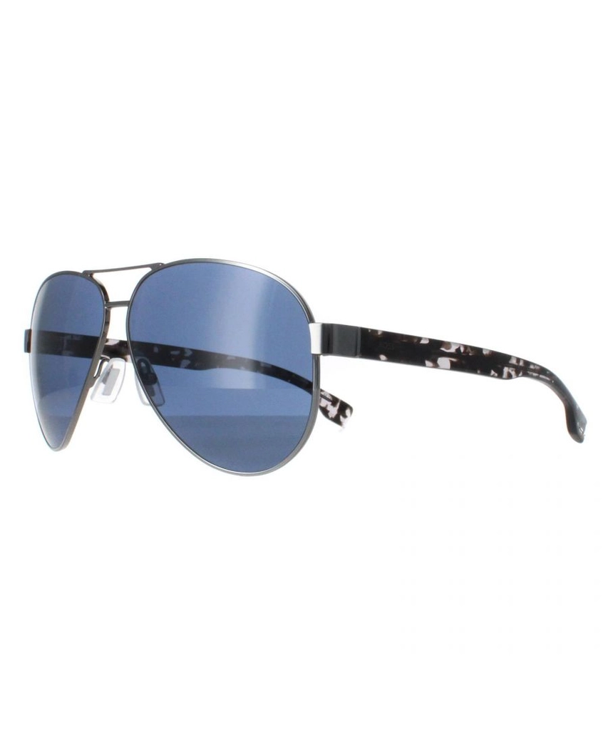 Hugo Boss Aviator Mens Ruthenium Blue 1560/O/S - Grey Metal - One Size
